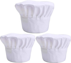 Chef Hat, Adult Premium Adjustable Elastic Baker Kitchen Cooking Chef Cap…