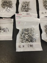 Molar Bands. Dental, Stainless, Various Sizes- 300+ Count (Z11)