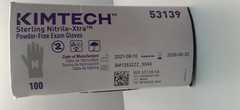 Kimtech Stering Nitrile Exam Gloves – Powder Free/Size Medium (box of 100) 53139
