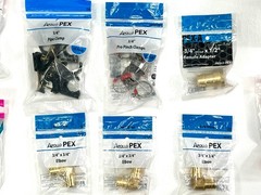 Mixed Lot SharkBite Apollo PEX Fittings Valves Clamps Tees Elbows Push Fit – New