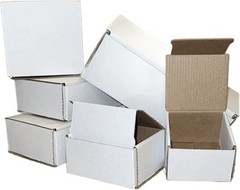 200 6x4x3 White Cardboard Paper Boxes Mailing Packing Shipping Box Corrugated…