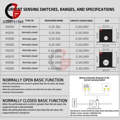 Current Sense Switch Relay AC Detection Alarm Current Adjustable Self-Powered
