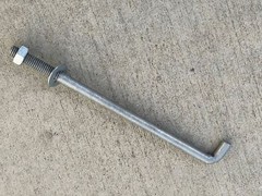 Sandbaggy 1/2″ x 10″ Threaded Concrete Anchor L-Bolts – Hot Dipped Galvanized
