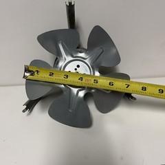 GE Refrigerator Condenser Fan Motor Complete 1300RPM Motor, Fan, and Brackets