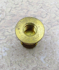 QTY (12) DODGE 1/4-20 X 1/2″ Long, 13/32″ Hole Fit, Flanged Wedge Inserts Brass