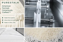200ct PureStalk PLA Drinking Straws, 6mm Standard Size, Compostable, Made in USA