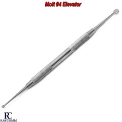 Dental Molt #4 Periosteal Elevator Bone Curette Double Ended Implant Instruments