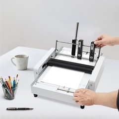 A3 Booklet Folding Binding Machine Paper Stapling Making Book Stapler w/ Staples