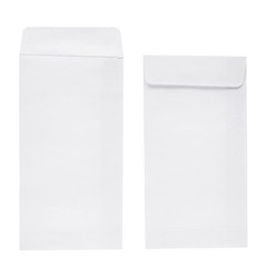 100 Pack No 7 Money Envelopes for Cash 3.5×6.5 in White 130 GSM Paper