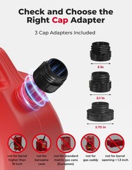 Electric Fuel Transfer Siphon Pump Battery Powered Gas Oil Water Liquid 2.4 GPM