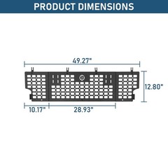 2020-2026 Jeep Gladiator JT Truck Bed Molle Panel Rack Steel No Drill Bolt On