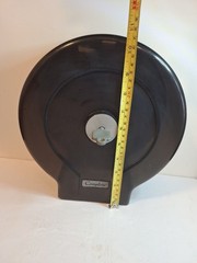 Complete Jumbo Commercial Toilet Paper Dispenser Wall Mount ABS Black 11-inch