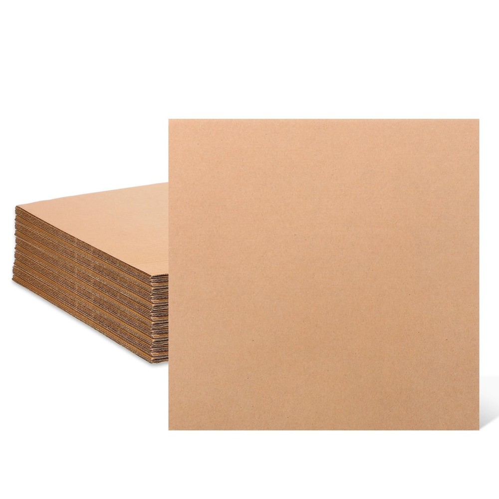50 Corrugated Cardboard Sheets，12×12 Inches Flat Card Board Inserts LP record…