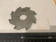 Refurbished 4″ X .245″ X 1″ Carbide Tipped Straight Side Cutter, 8 Tooth