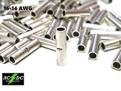 14-16 GAUGE 50 PK UNINSULATED NON INSULATED TINNED BUTT CONNECTOR TERMINAL WIRE
