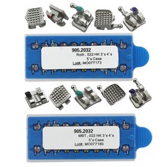 Dental Orthodontic Metal Brackets MIM Mini Braces Roth MBT 022 018 345 Hooks 5-5
