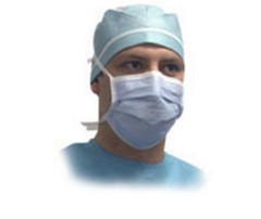 Box Of 300 Precept 14320 Surgical Face Masks- Tie On, Anti Fog, ASTM Lvl 3-Blue