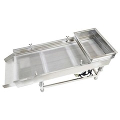 1.5mm Stainless Steel Linear Vibrating Screen Single Layer Sifter Shaker 110V