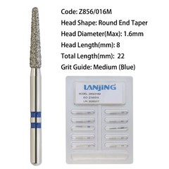 Dental Diamond Burs Zirconia Cutting Burs FG Round End Taper Cylinder Football