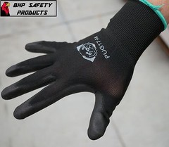 (12 PAIR) GLOBAL GLOVE PUG17-M POLYURETHANE ANTI-STATIC WORK GLOVES MEDIUM