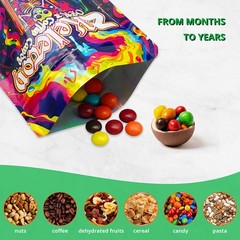 Mylar Foil Packaging Bag 3.5g | Multi-Use Zip Pouch Psychedelic Style USA Stock