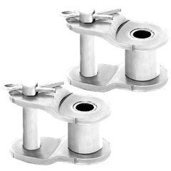 #60 SS Offset Half Link for Stainless Steel Roller Chain Single Strand (Qty 2)