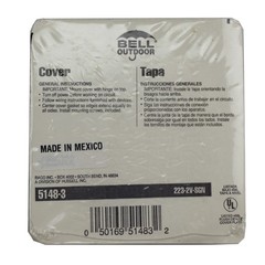 HUBBELL RACO BELL 2-GANG 2-DUPLEX RECEPTACLE WEATHERPROOF COVER FOR OUTSIDE