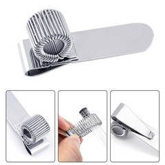 Quacc 3 PCS Metal Pen Holder Adjustable Single Spring Loop Pen Holder Clip fo…