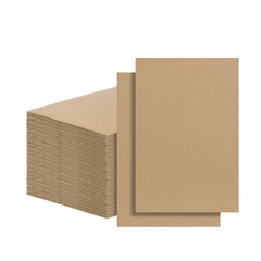 FARRAY 100 Pack 4×6 Inch Corrugated Cardboard Sheets, 1.8mm Thick 4″ x 6″