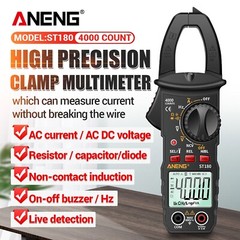 Digital Multimeter Tester AC DC Volt Amp Clamp Meter Auto Range LCD Handheld