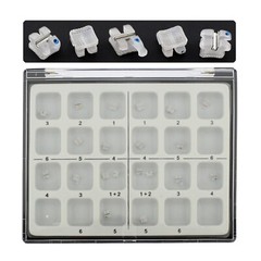 Orthodontic Roth 018/022 Metal Slot Ceramic Bracket 5-5 3M Clarity Aesthetic