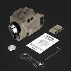 SOLOFISH Low Profile Beams for Guns, Magnetic 650lm Green Laser Light Combo