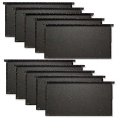 10-Pk Black Plastic Heavy-Duty Wax Coated 9″ Deep Sheet with Foundation