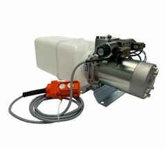 12V DC Double Acting Hydraulic Power Unit 4 Quart tank with Remote Control