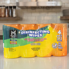 Member’s Mark Disinfecting Wipes Variety Pack, 4 pk., 312 ct. Fresh Lemon Orange