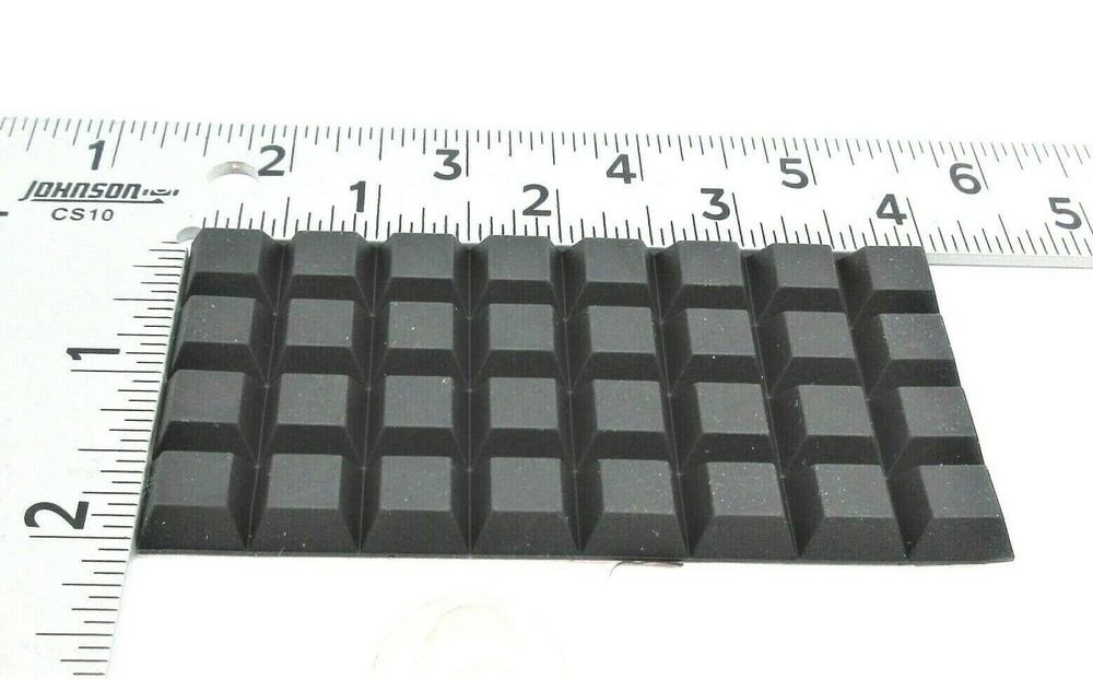1/4″ Tall Small Rubber Feet 3M Adhesive Backing 3/8″ Square 32 Per Package