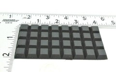 1/4″ Tall Small Rubber Feet 3M Adhesive Backing 3/8″ Square 32 Per Package