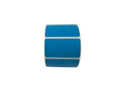 Direct Thermal Zebra Labels- 2×1.25 Blue Color 1000 labels per roll, 1-10 Rlls