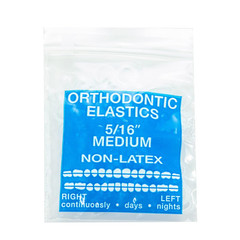 Orthodontic Elastics 3/16 Medium 4.5Oz 100 Pack Intraoral Elastic Bands Latex Fr