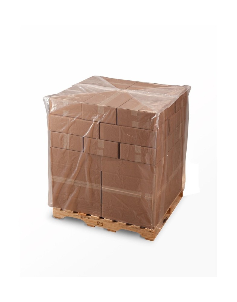 48 X 42 X 48″ 2 Mil Clear Pallet Covers (100/Roll) – Laddawn 10490