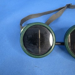 Vintage Oxweld Welding Goggles Doc Brown Back to the Future Cosplay Lens Intact