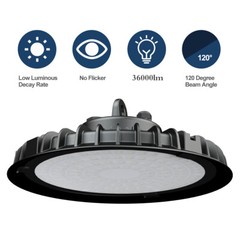 2-Pack UFO LED High Bay Lights – 100W, 6000K, Ideal for Shops & Warehouses & GYM