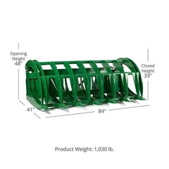 Titan Attachments 84″ Global Euro HD Grapple Rack Attachment Fits John Deere
