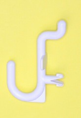 Plastic White J Hook Peg Board Hook Kit Garage 100 pieces PEGBOARD NOT INCLUDED