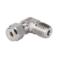 FITOK 1/16 in Tube OD x 1/16 Male NPT 316 SS 90 Degree Elbow Compression Fitting