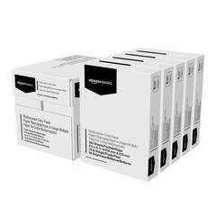 Amazon Basics Multipurpose Copy Printer Paper, 5 Reams | 2500 Sheets, White