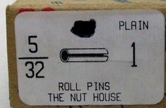 PACK OF 25 NOS 5/32″ X 1″ PLAIN STEEL SPRING ROLL PINS SLOTTED FREE SHIP NH