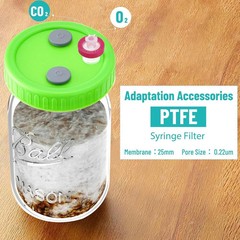 Mushroom Liquid Culture Mycelium JAR LIDS,Set of 12, Wide Mouth With PTFE Filter