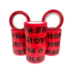 36 Rolls Fragile Handle w/ Printed Shipping & Packaging Tape 2 mil 2″ 100 Yards