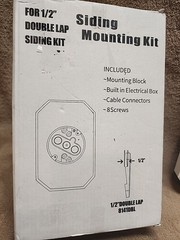 Set of 2: 1/2″ Double Lap Siding Mounting Kit. White. 8141DBL